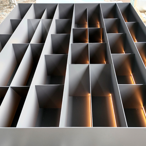 Fabrication de bureau Armoire de classement murale usagée avec <span class=keywords><strong>casier</strong></span> en métal noir Armoire de rangement à tiroirs Grande armoire métallique à cadre en aluminium élevé - Product Image 1