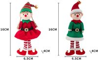 Vente en gros de jouets en peluche de Noël personnalisables en polyester pendentif décoration super doux orignal bonhomme de neige père noël elfe jouets PP coton