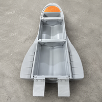 Bateau de pêche récréatif portable et détachable en PE, léger, écologique et anti-collision pour la pêche en extérieur