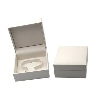 Kotak jam tangan mewah grosir kotak kemasan Jam bentuk busur kulit PU kelas atas kotak penyimpanan perhiasan cangkang kerang