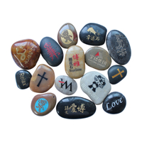 Pierres naturelles gravées sur mesure, galets polis, écologiques, durables, pour cadeaux inspirants, méditation, décoration intérieure, vente en gros