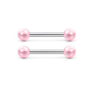 <span class=keywords><strong>Bayes</strong></span> Fashion Barbell Nipple Bar Rings Piercing Jewelry Heart Shape Industrial Barbell Nipple Rings Stainless Steel with Zircon - Product Image 3