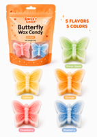 Morselles en vrac en forme d'insectes 3D, garnies de sirop, à cœur fluide, pour fêtes, qualité alimentaire, sûres