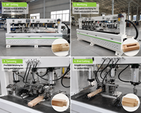 Machine à mortaiser et tenonner CNC automatique 4 processus pour meubles en bois massif, cadres de portes, chaises, tables, machines à travailler le bois