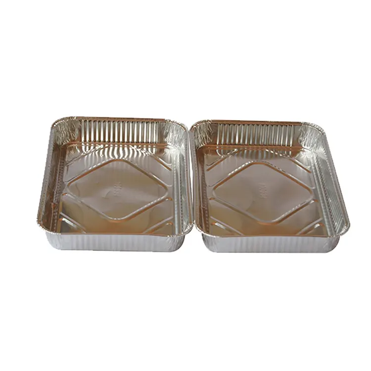 Cook Home Packing Disposable Aluminum Foil Container With Lid disposable aluminum pan fast food box