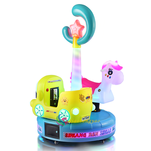 Manège à bascule commercial pour enfants en fibre de verre, à monnayeur, pour centres commerciaux et parcs d'attractions extérieurs - Product Image 4