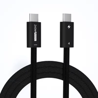Cable de Datos Thunderbolt 4 Dual Tipo C, 40 Gbps, Cable USB C, Transferencia de Datos USB-C 8K HD, PD100w 5A 40 Gbps y Video 8K Thunderbolt 4