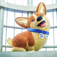 Juguetes publicitarios inflables de peluche comercial Modelos de animales de dibujos animados-Perro inflable a la venta