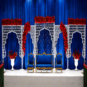 Buy Elegant <b>Islamic</b> Style Laser Panels for Walima Night Arabic & Moroccan Style Laser Cut Arches For Wedding Stage - Product Image 1
