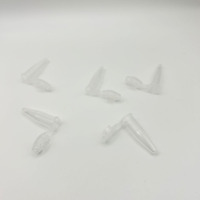 Tubes de microcentrifugation à fond conique de 1,5 ml avec bouchon à clipser pour tests de laboratoire