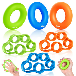 थोक बड़ी सिलिकॉन ग्रिपर की अंगूठी अग्रीम रिंग हैंड व्यायाम करने वाले मांसपेशियों को मजबूत प्रशिक्षण उपकरण के लिए सिलिकोन निचोड़ - Product Image 3