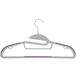 Durable ropa perchas con almohadillas antideslizantes Ultra fino ABS de fácil deslizamiento antideslizante perchas de ropa