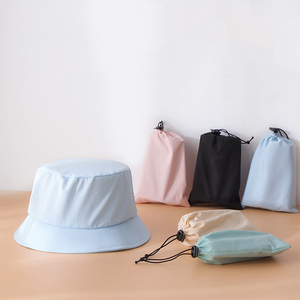 Sombrero de Sol Ligero, Plegable y Portátil de Poliéster Unisex para Verano, Estilo Simple, Ajustable, Tipo Bucket para Mujer - Product Image 1
