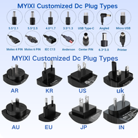 MYIXI Uk 3 broches 24v 2.5a Ac Dc adaptateur d'alimentation de bureau 12v 5a adaptateur d'alimentation universel UKCA CE