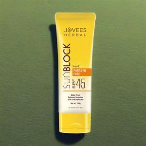 自然で優しいJoveesハーバルサンブロック<span class=keywords><strong>Spf</strong></span> 45 100 Ml革新的な統合式 - Product Image 2