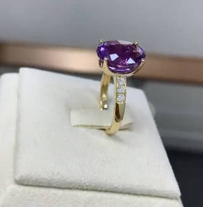 Anillos de Latón con Circonita y Engaste de Garras, Anillos de Moda para Mujer - Product Image 3