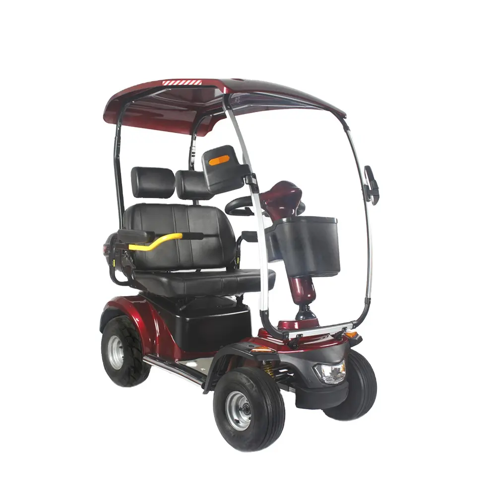 Four wheels electric scooters with roof for sale Handicapped Scooter Golf for Disabled People