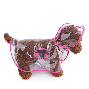 Venta al por mayor de ropa transparente de PVC personalizada para perros, accesorio para mascotas, impermeable para perros al aire libre - Product Image 4