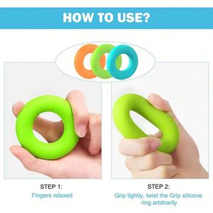 Fortalecedor de Agarre con Forma de Donut y Logotipo Personalizado para Ejercicios de Dedos y Muñeca, Alivio del Túnel Carpiano, Regalos Promocionales - Product Image 2