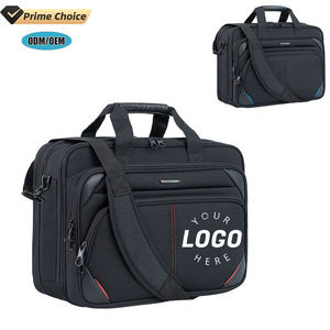 Sacoche pour ordinateur portable rembourrée personnalisée BSCI, sac à bandoulière de voyage d'affaires pour homme, sac messager tendance avec logo décoratif pour hommes - Product Image 1