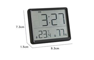 <strong>Digital</strong> <strong>Wall</strong> <strong>Clock</strong> <strong>Battery</strong> <strong>Operated</strong>, with Temperature, Humidity and Date, Large Display Calendar Alarm <strong>Clock</strong> for Bedroom, Office - Product Image 4