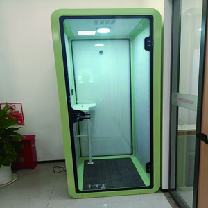 Cabina de teléfono portátil Oficina con aislamiento acústico Interior Reunión Pod Cabina de aprendizaje móvil extraíble fácil para hoteles - Product Image 3