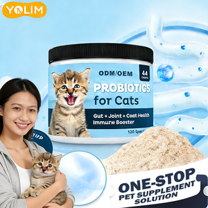 תוסף תזונה פרוביוטי לאיכות חיים טבעית של חיות מחמד, באריזה מותאמת אישית, תומך בבריאות מערכת העיכול. - Product Image 1