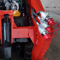 Mini-chargeuse sur chenilles diesel Kubota Euro 5 EPA avec broyeur forestier et tondeuse à gazon