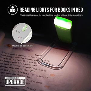 Lampe de lecture LED rechargeable USB en gros, mini, luminosité réglable, 4 modes, avec clip, protection oculaire, idéale pour l'heure du coucher - Product Image 4