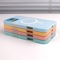 Étui de protection magnétique 2-en-1 de haute qualité, couleur bonbon, effet gelée, toucher mat, pour iPhone 18 17 16 15 Pro Max 14 13 12 11