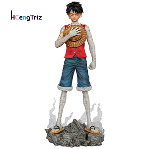 Di alta qualità 26.5CM in PVC bendaggio Luffy statua per bambini Action Anime Figure modello ornamento 'One Piece' serie GK Luffy Action Figure - Product Image 1