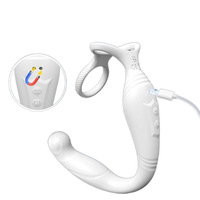 Neuer Elektrischer Prostata-Massager mit Rotierender Vibration Analplug für Männer Ferngesteuertes Erwachsenen-Sexspielzeug Modell AT45 Hergestellt in China