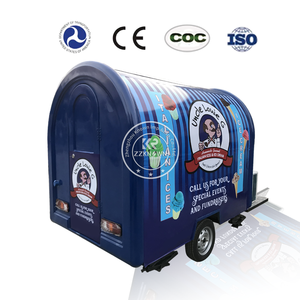 Camion de nourriture de rue en acier inoxydable personnalisé vintage 2025 pour la vente de glaces, de hot-dogs, de pizzas et de concession - Product Image 3