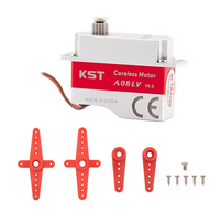 Servo Digital KST A08 LV V6.0 de Metal con Doble Rodamiento de Bolas, Micro Servo sin Núcleo, 1S, 2.0Kgf.cm, 0.15seg para Planeadores DLG F3K