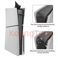 Nouveau moyen autocollant Film de Protection latérale autocollant pour PS5 Slim Console barre latérale autocollant décalcomanie couverture pour PS5 Silm Console