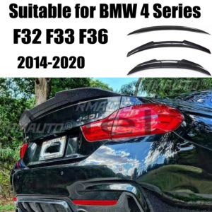 Alerón Trasero Estilo PSM de Fibra de Carbono Negro Brillante para BMW Serie 4 F32 F33 F36 M4, Accesorios de Tuning Exterior - Product Image 1