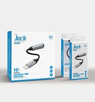 Adaptateur de prise casque 3,5 mm de haute qualité pour iPhone, câble audio compatible avec Android et iOS