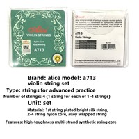 Alice A713 Professional Violin Strings Set of 14 Nylon Alloy Winding E String Included with Nylon Core