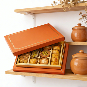 Boîte à Baklava Personnalisée Imprimée, Emballage Alimentaire de Qualité pour Pâtisseries, Idéale pour les Desserts du Moyen-Orient - Product Image 2
