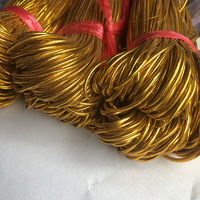 Fil élastique d'or de cordon de ruban de haute qualité de polyester et coton et nylon