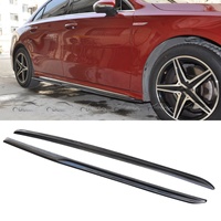 2019+ pour W177 A35 CLA35 Tuning automobile Extensions de bas de caisse Nouvelles jupes latérales noires Olotdi