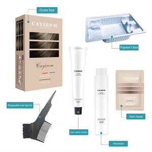 Kit di tintura per capelli professionale da salone, crema colorante per capelli a lunga durata, all'ingrosso OEM di fabbrica, non allergenico, colore permanente. - Product Image 2