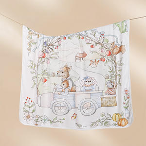 بطانية أطفال من الخيزران-بطانية قماط مقاومة للحساسية وتهوية لحديثي الولادة ، فراش حضانة عضوي (OEM/ODM) - Product Image 3