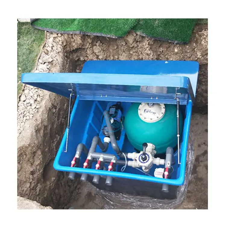 Underground Compact Set Water Treatment Plant Sand Filter Pump Chlorine Feeder Pool Accessories Swimming Pool Equipment