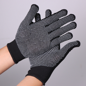 13 ölçer Polyester örme çift taraflı kaymaz mavi PVC noktalar kaplı nefes emek güvenliği çalışma eldivenler - Product Image 3