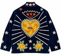 Veste bomber en velours brodée à la main de qualité supérieure pour femmes, manches longues, col en V, séchage rapide, doublure en coton respirant, hiver