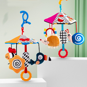 Poussette bébé en peluche pendentif carillon éolien <span class=keywords><strong>lit</strong></span> nouveau-né jouet suspendu caractéristique musicale enfants <span class=keywords><strong>confort</strong></span> jouet éducatif <span class=keywords><strong>parapluie</strong></span> suspendu - Product Image 1