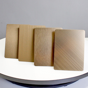 430 316L PVD màu lớp phủ trang trí tấm thép không gỉ Titan đen PVD màu chải kết thúc tấm thép không gỉ 304 - Product Image 3