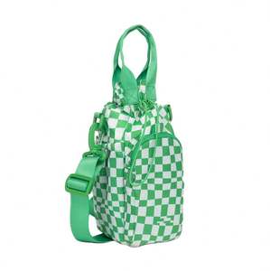 Sac isotherme pour bouteille d'eau avec sangle réglable, imprimé marguerite et tournesol, avec poche zippée - Product Image 1