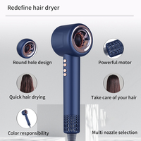 Ventilateur de chauffage en céramique électrique commercial inversé guangdong hotte de coiffure buse de sèche-cheveux avec peigne dents sèche-cheveux à air